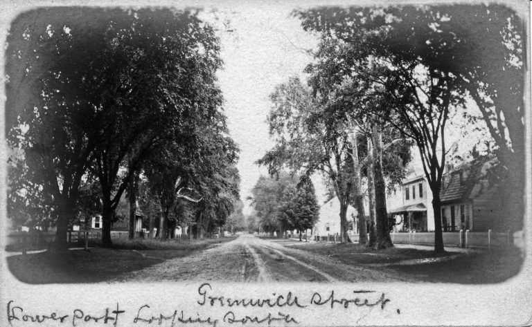 Greenwich street looking south (Goodwin Family Collection)