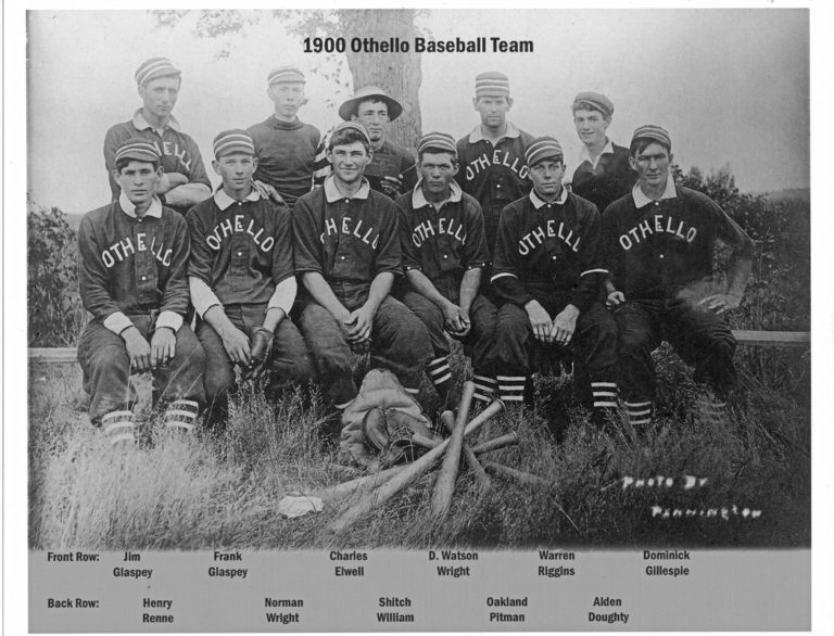 Othello Baseball Team 1900