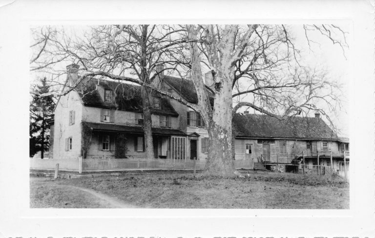 Sheppard/Ridgeway/Loatman House (originally the Mark Reeves property) at the end of Ye Greate Street at the Cohansey River (Goodwin Family Collection)